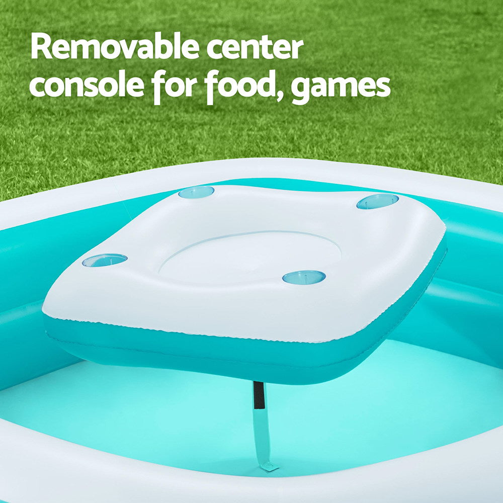 Bestway Kids Inflatable Pool 218cm Family Size with Cup Holders