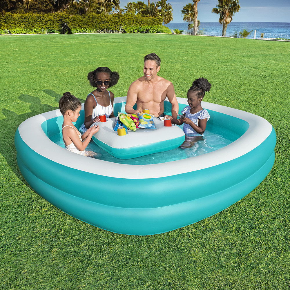 Bestway Kids Inflatable Pool 218cm Family Size with Cup Holders