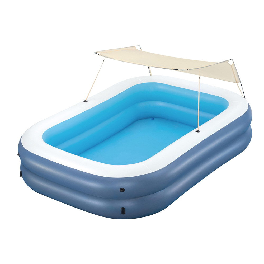 Bestway Kids Inflatable Splash Pool with Sunshade 254x178cm