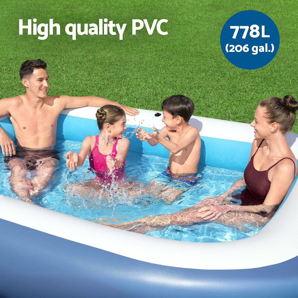 Bestway Kids Inflatable Splash Pool with Sunshade 254x178cm