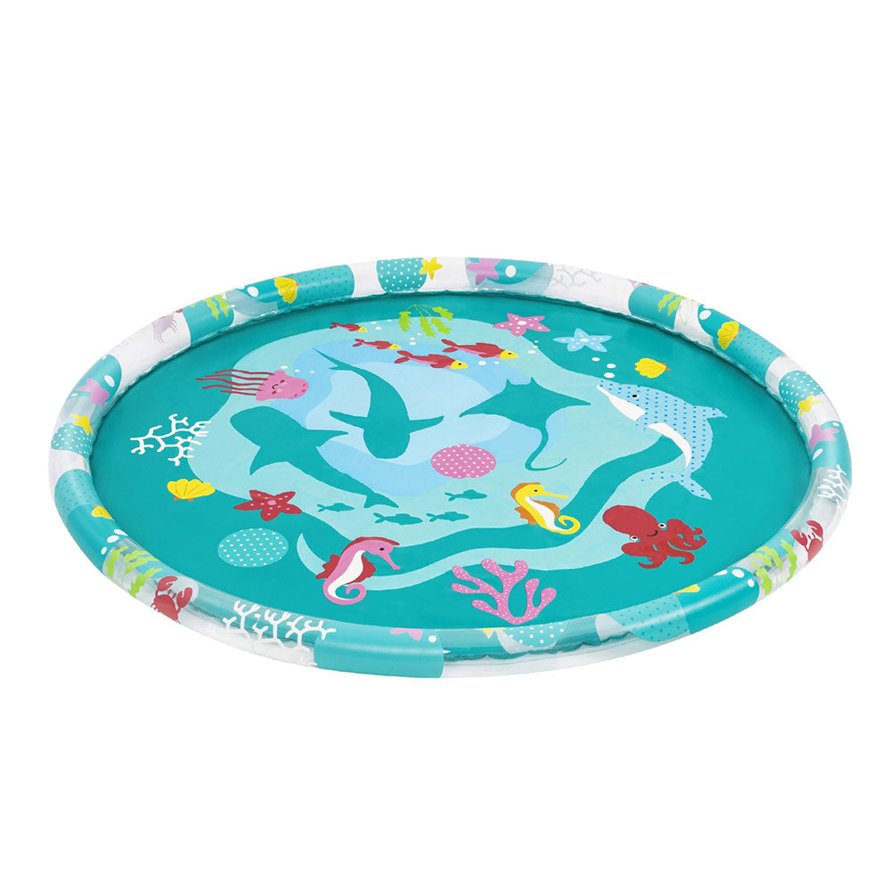 Bestway 165cm Kids Inflatable Splash Pool Marine Print