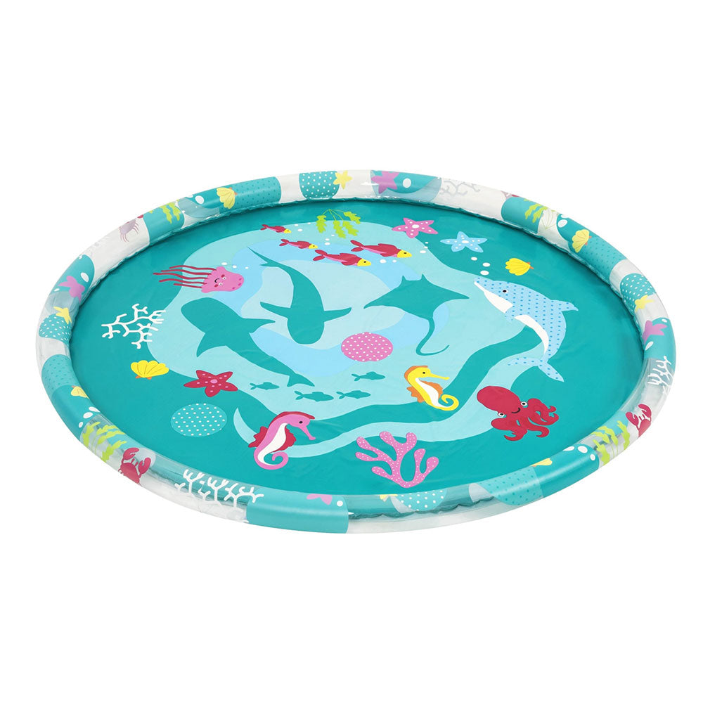 Bestway 165cm Kids Inflatable Splash Pool Marine Print
