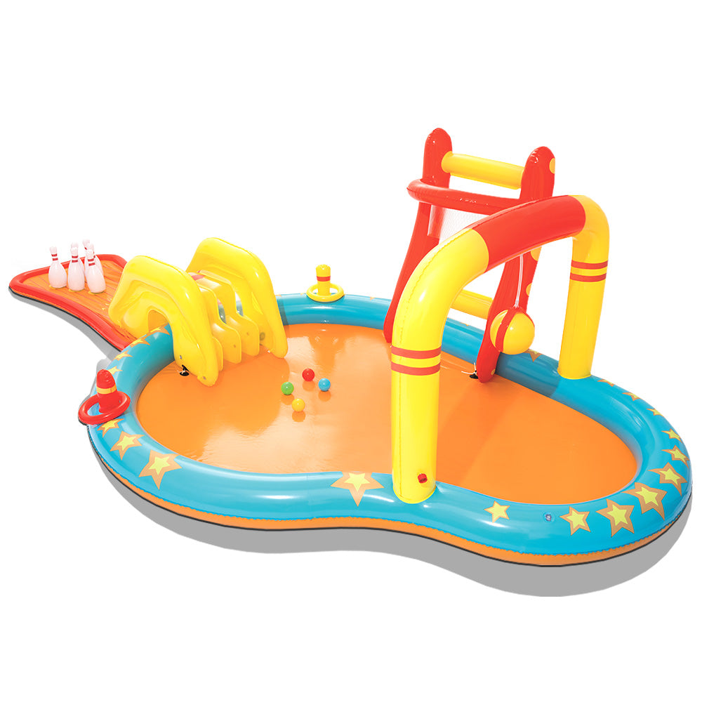 Lil' Champ Play Centre Inflatable Water Park with Slide & Games