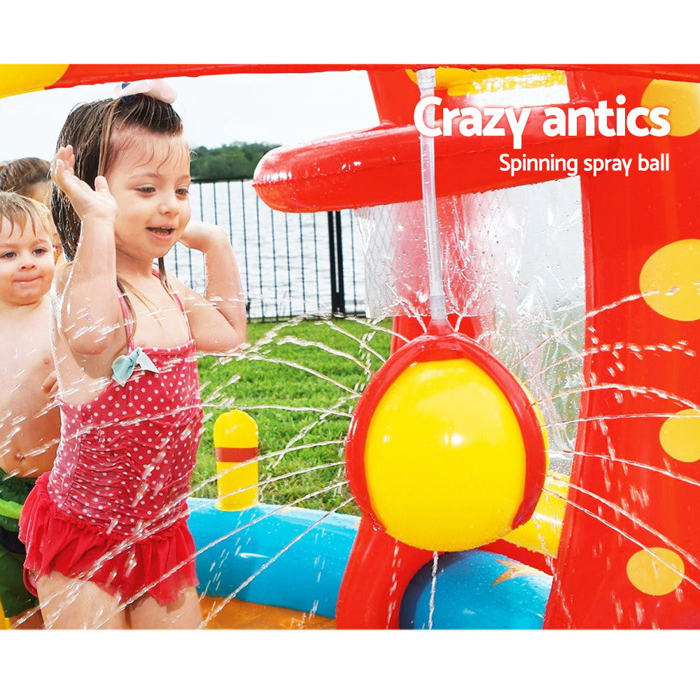 Lil' Champ Play Centre Inflatable Water Park with Slide & Games