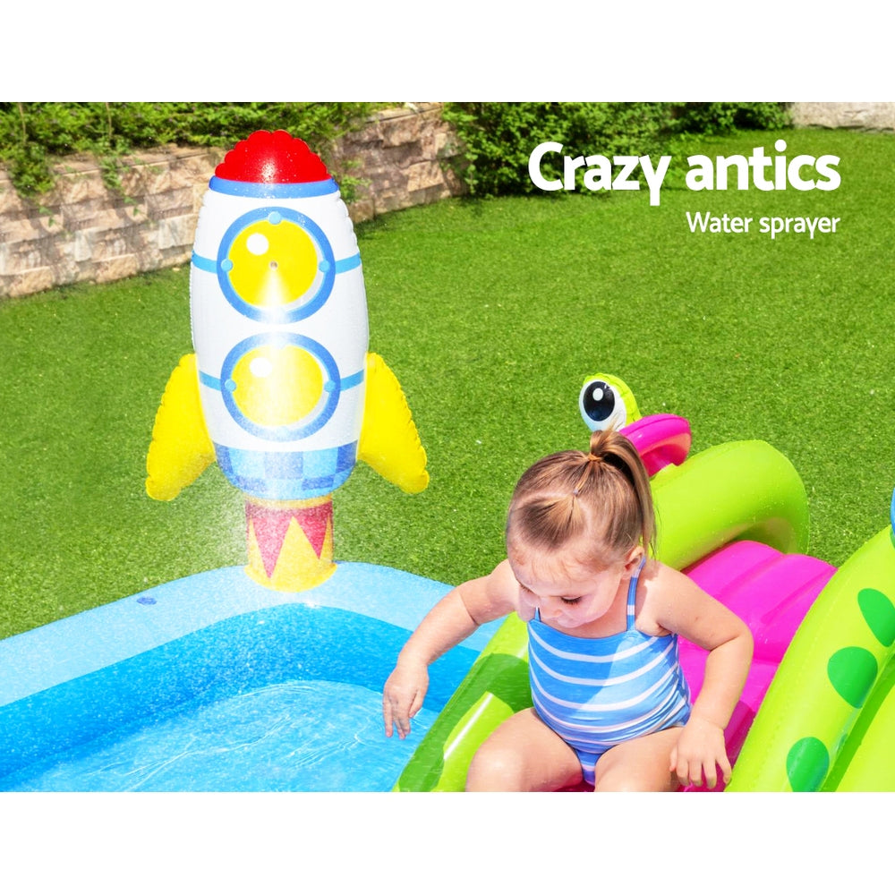 Fantastic Play Kids Pool 228x206x84cm Inflatable Above Ground Space Theme