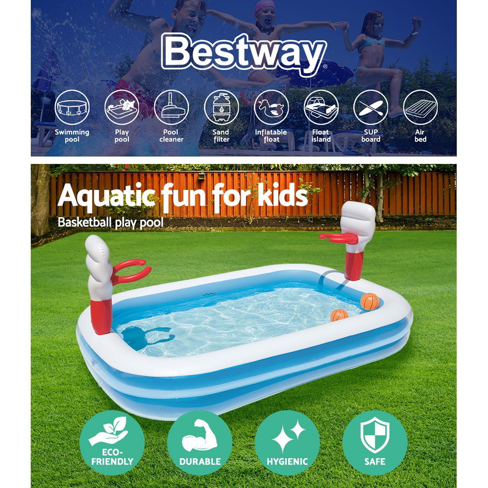Bestway Kids Inflatable Basketball Play Pool 636L