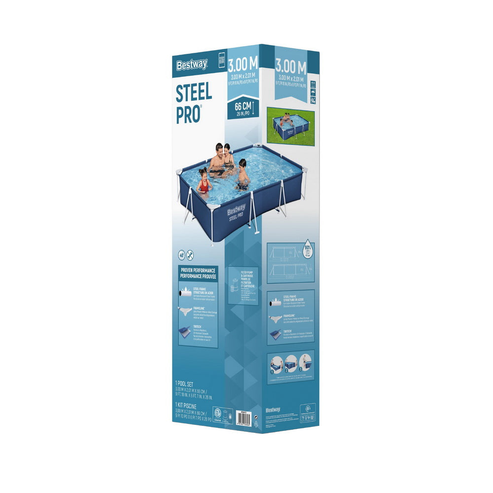 Steel Pro 1200L Above-Ground Pool Blue