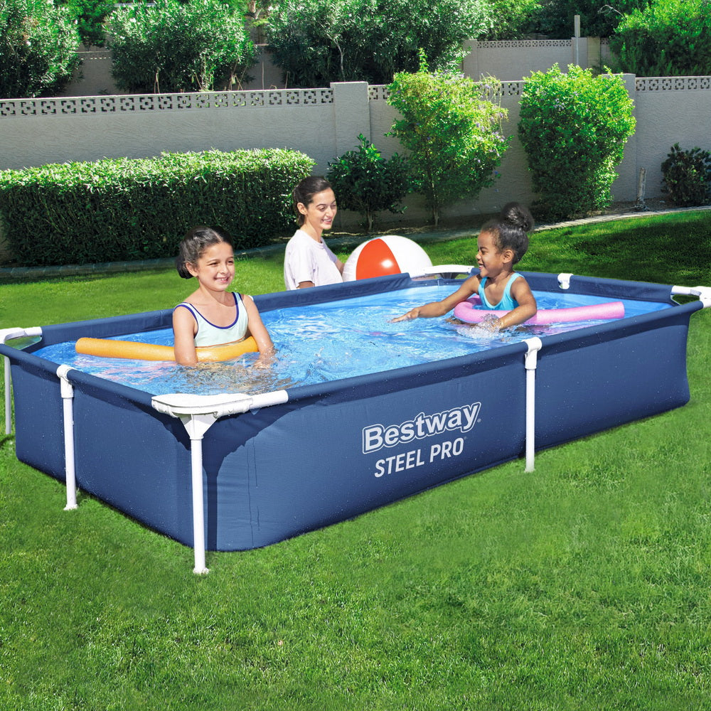 Steel Pro 1200L Above-Ground Pool Blue