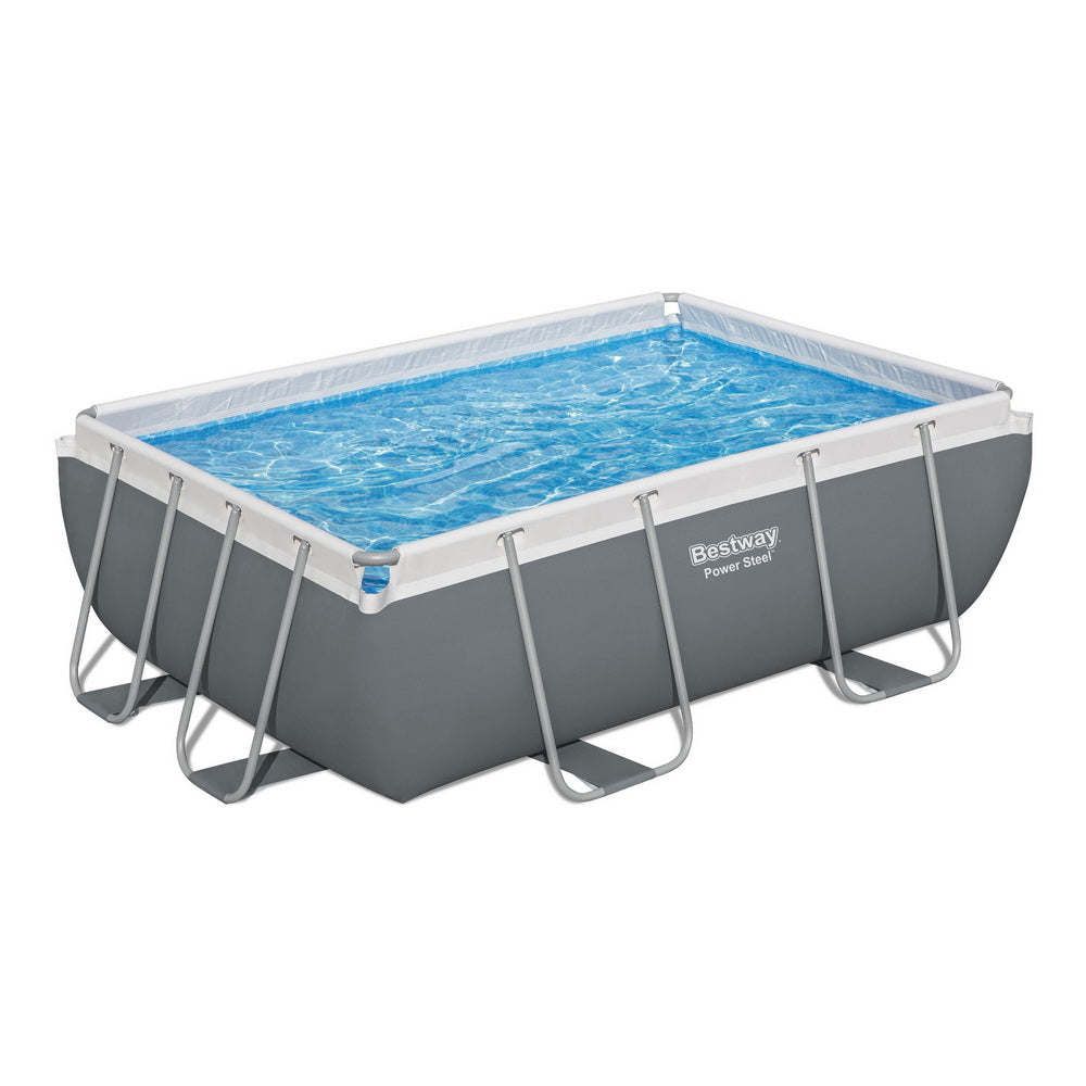 Power Steel 282x196x84cm Above Ground Pool Filter Pump Grey