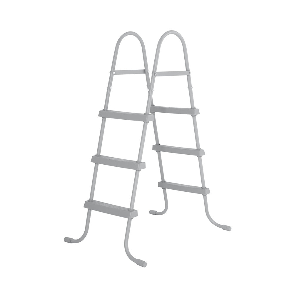 Power Steel 404x201x100cm Above Ground Pool Grey with Filter Pump & Ladder
