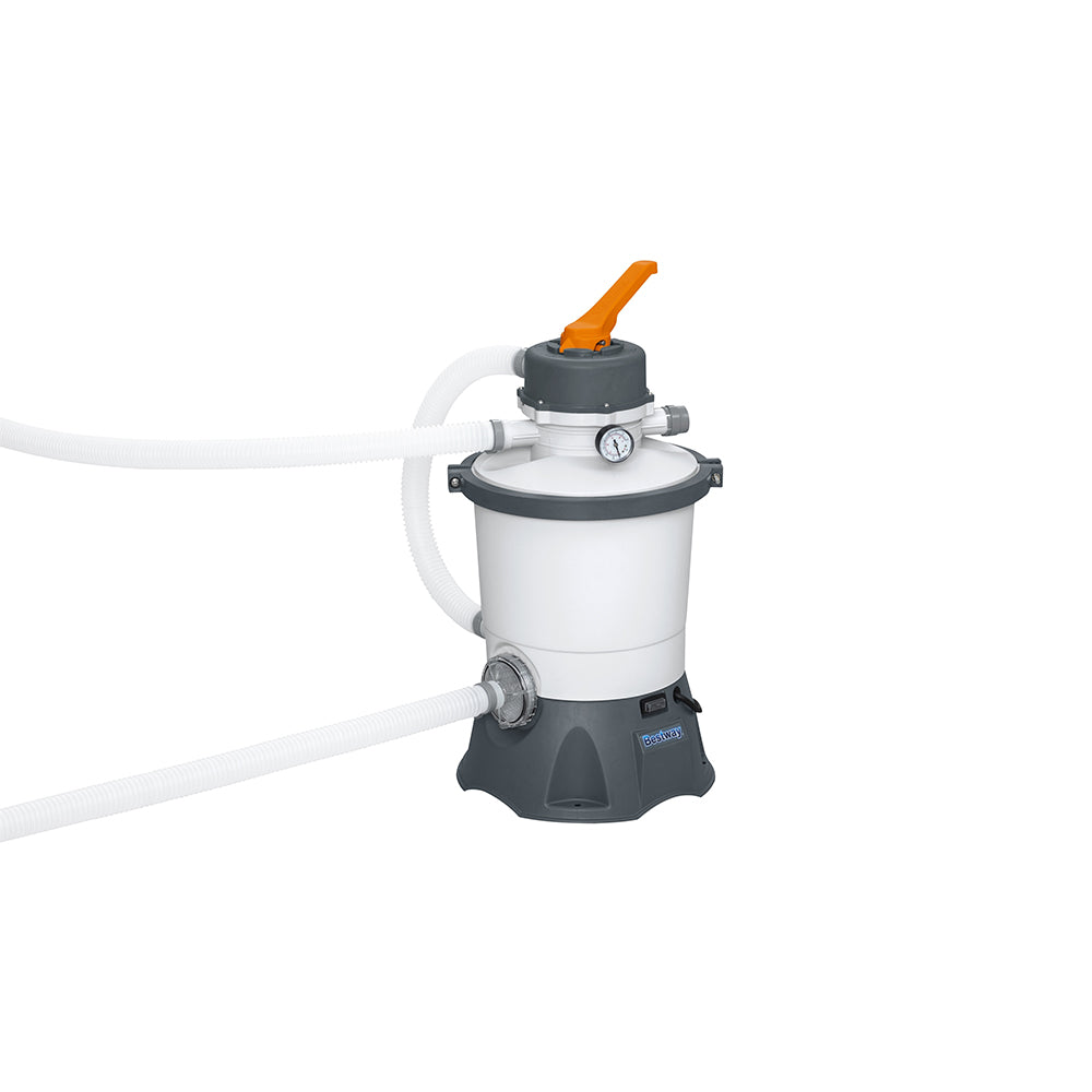 Power Steel 404x201x100cm Above Ground Pool Grey with Filter Pump & Ladder