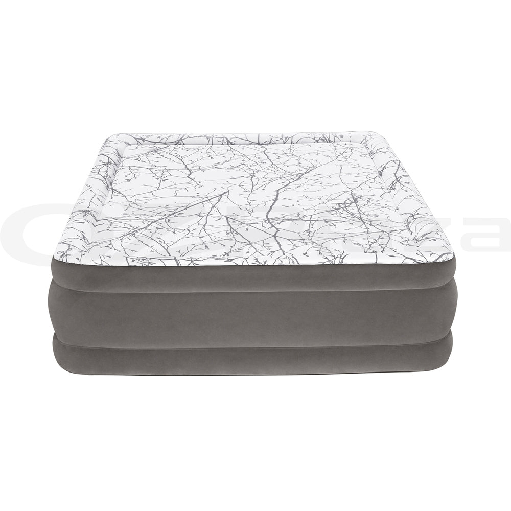 Bestway Queen Air Mattress Inflatable 46cm Grey Beige