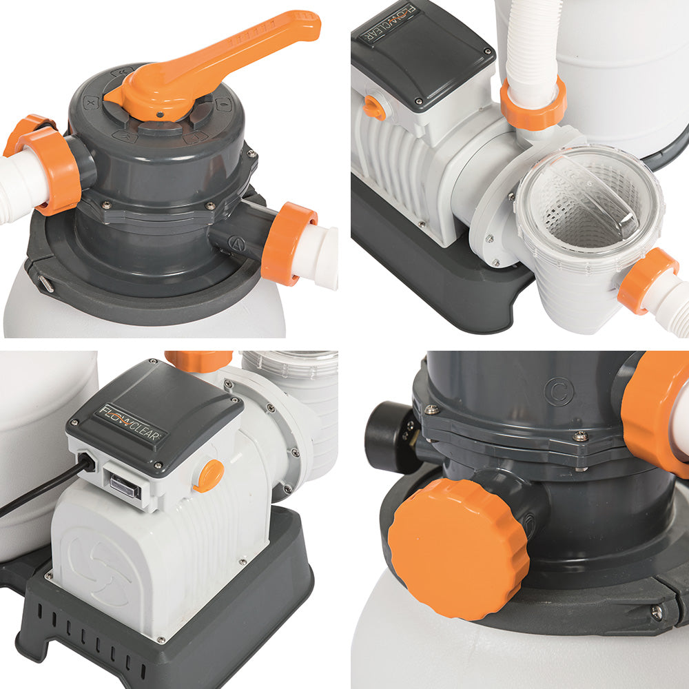 Flowclear 1500GPH Pool Pump Sand Filter for Large Pools