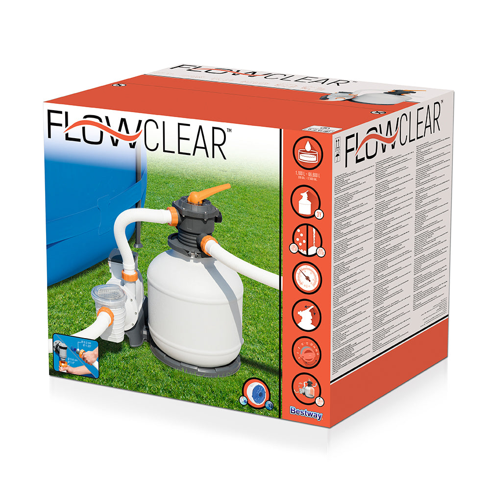 FlowClear™ 3000GPH Sand Filter Pool Pump 11355L/H