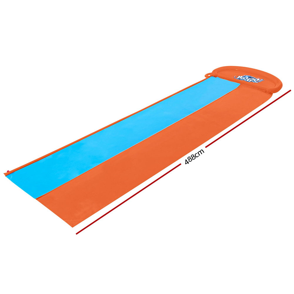 Bestway 488cm Inflatable Dual Water Slide Kids Splash Pad