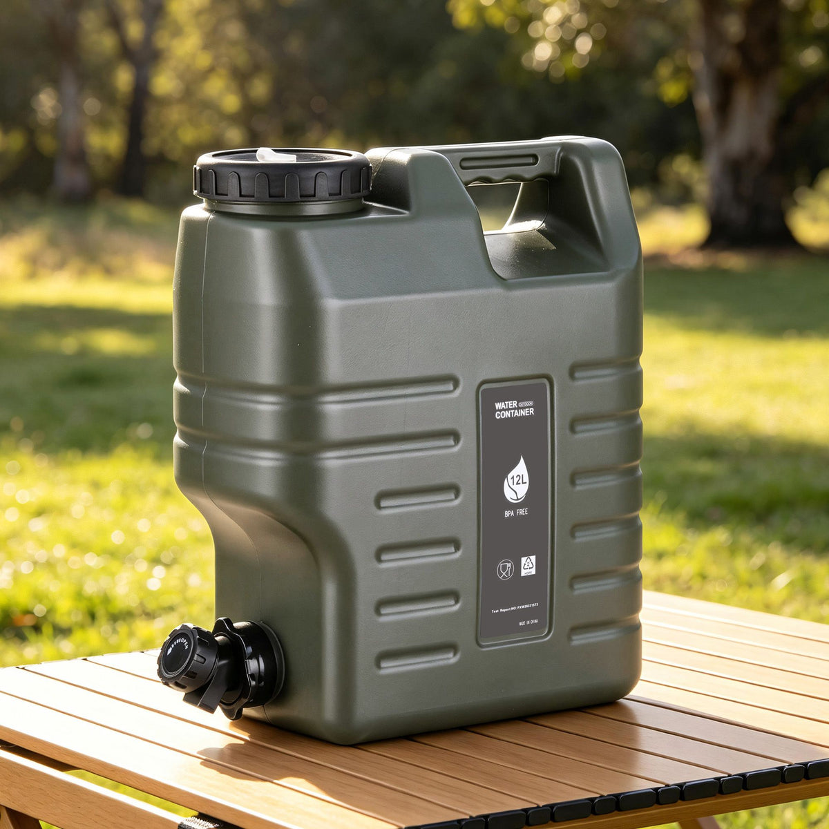 Weisshorn 12L Food Grade Water Container Jerry Can for Camping