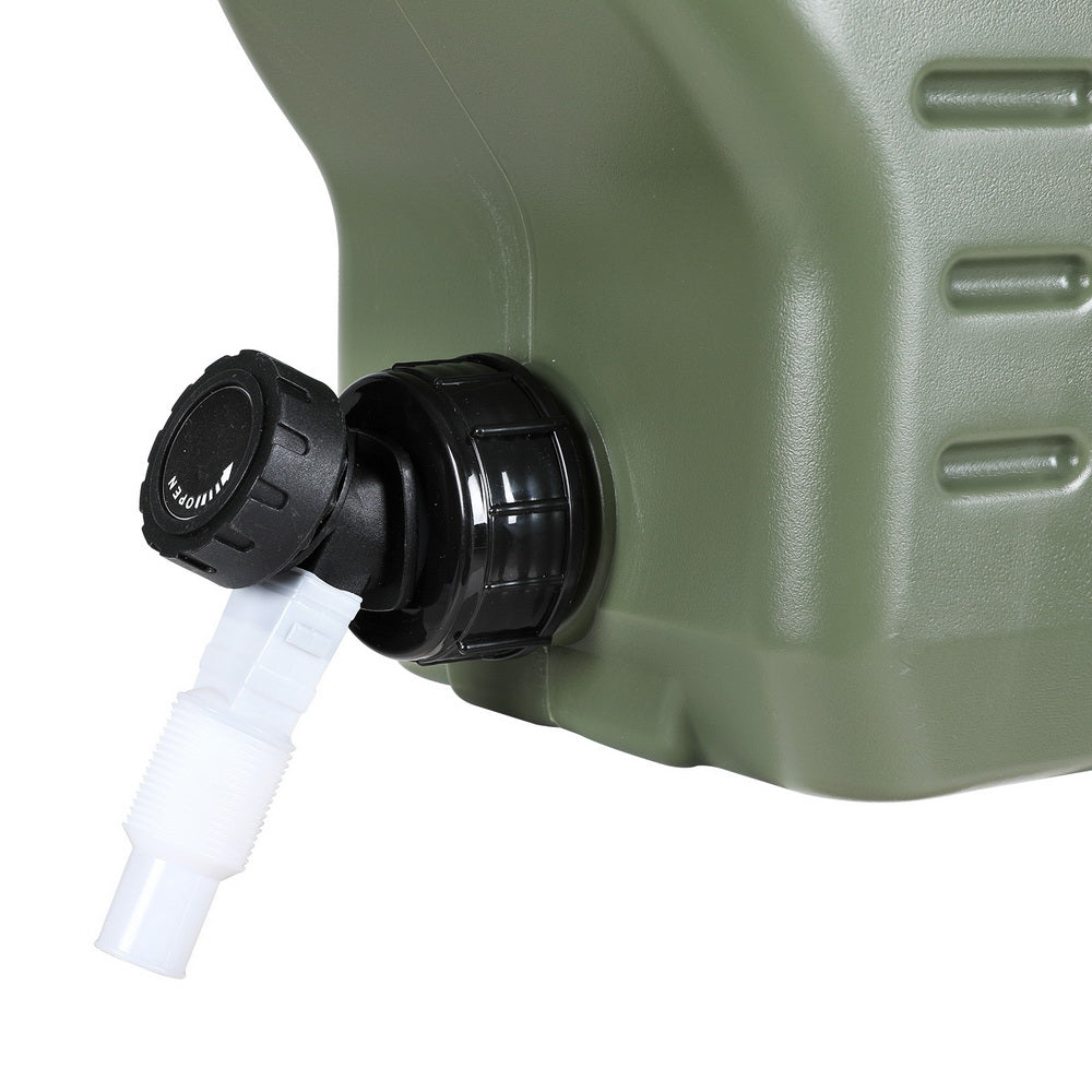 Weisshorn 12L Water Container Jerry Can Green Camping Storage