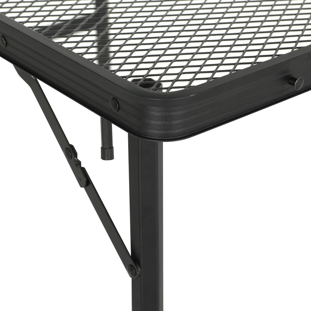 Weisshorn 90cm Aluminium Folding Camping Table Portable BBQ Picnic