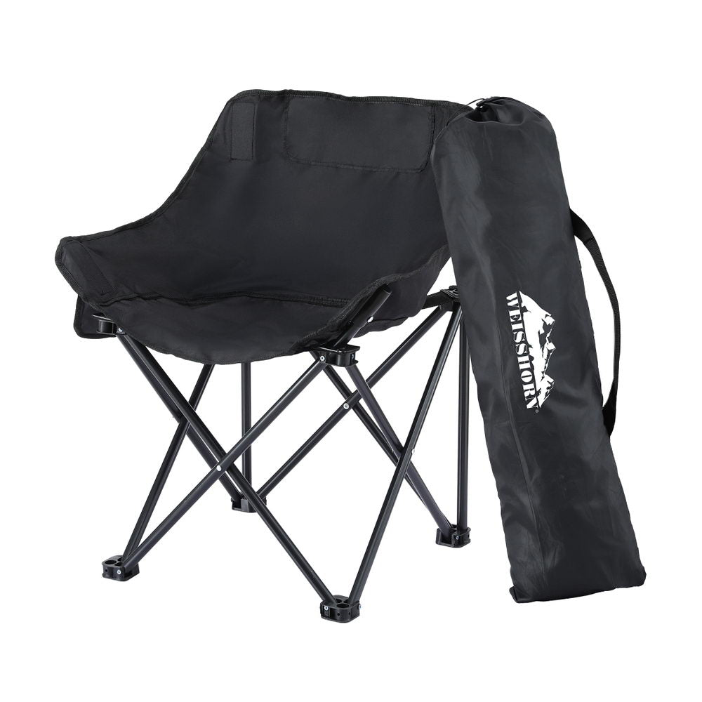 Weisshorn Folding Camping Moon Chair Portable 120KG Black