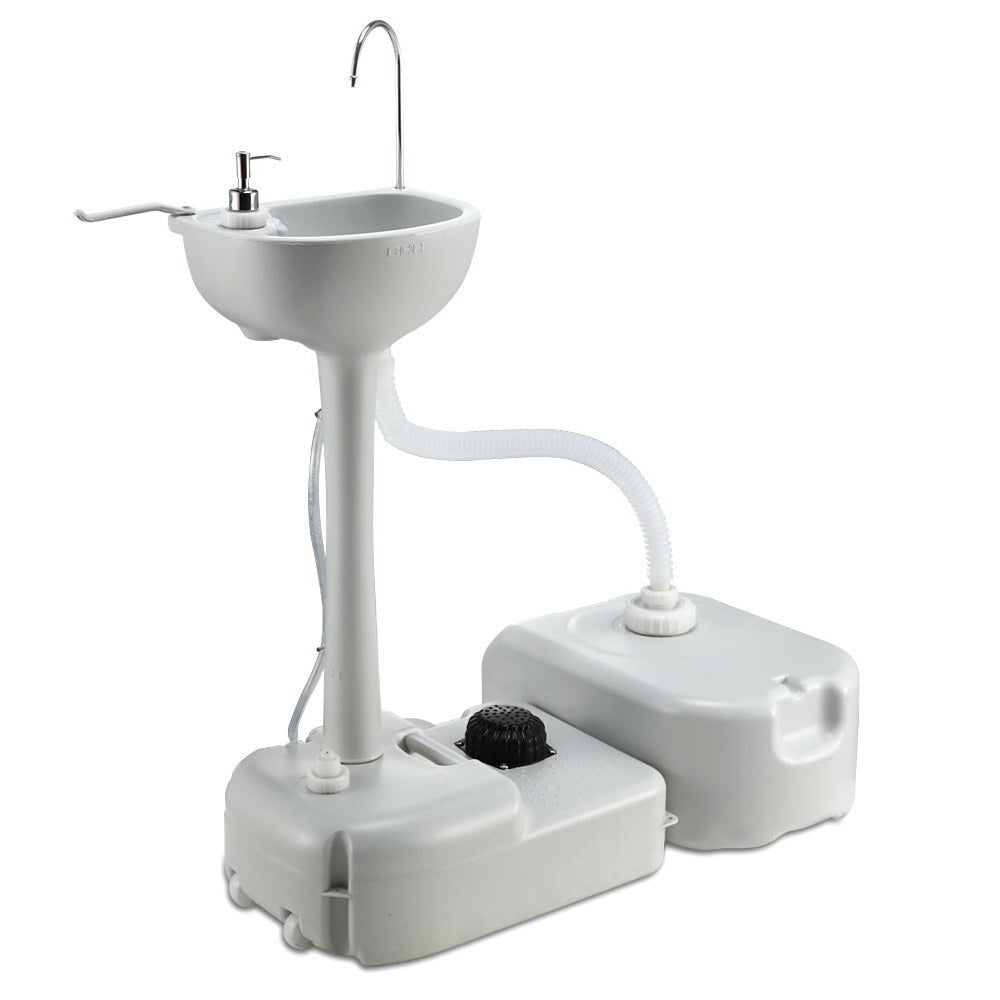 Weisshorn 43L Portable Camping Hand Wash Sink Stand