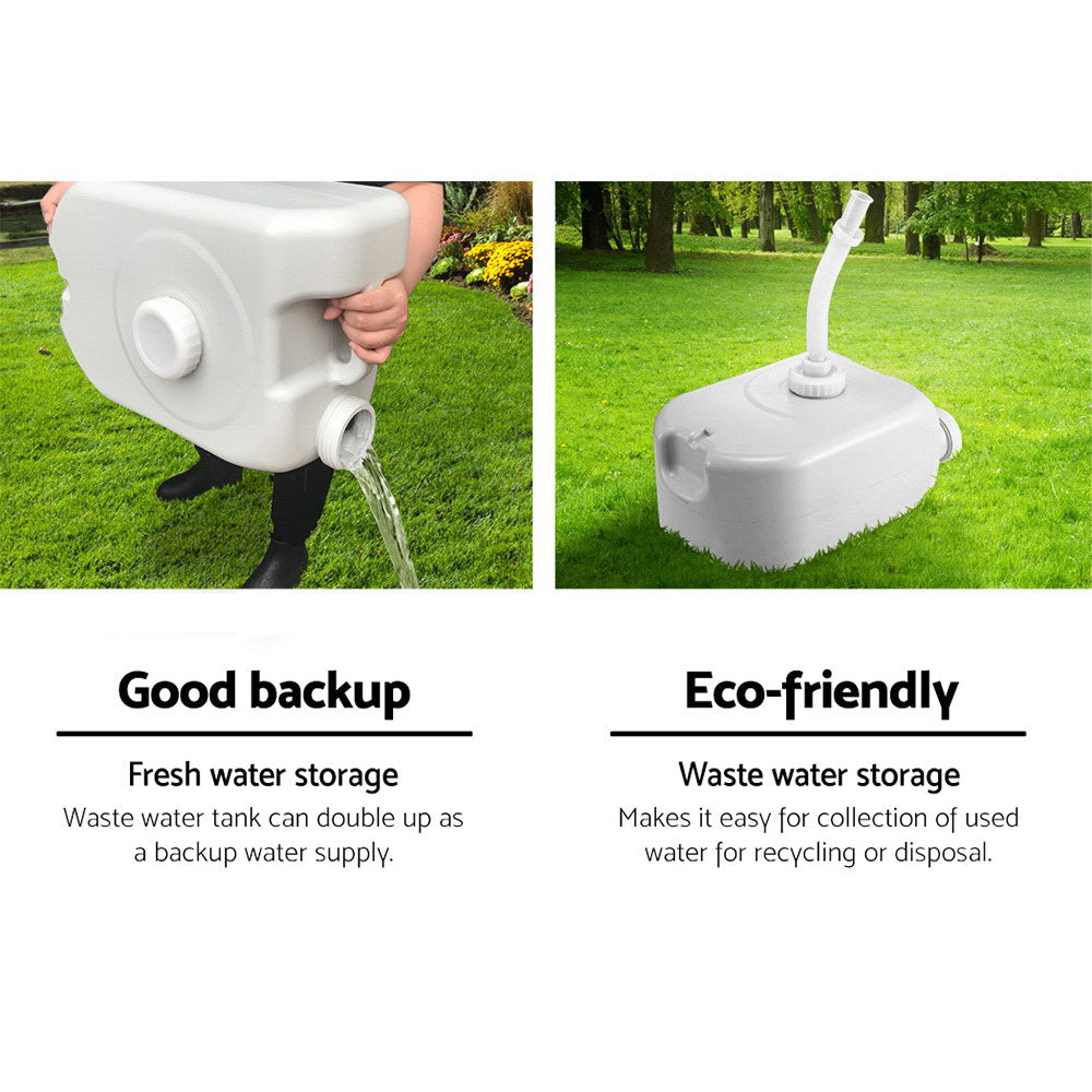 Weisshorn 43L Portable Camping Hand Wash Sink Stand