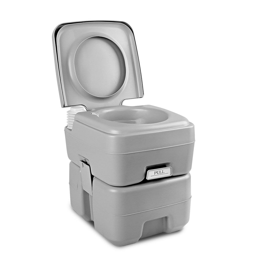 Weisshorn 20L Portable Camping Toilet Grey