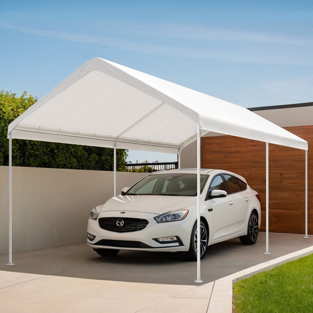 Instahut 3x6m Steel Carport Kit White Portable Shelter