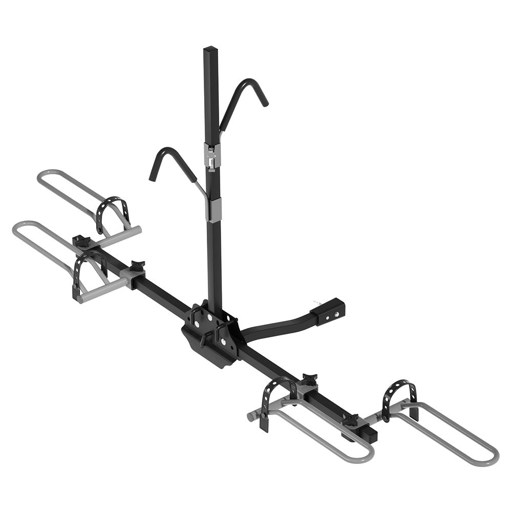 Giantz 2 Bike Carrier Rack 2-Inch Hitch Mount Foldable Black