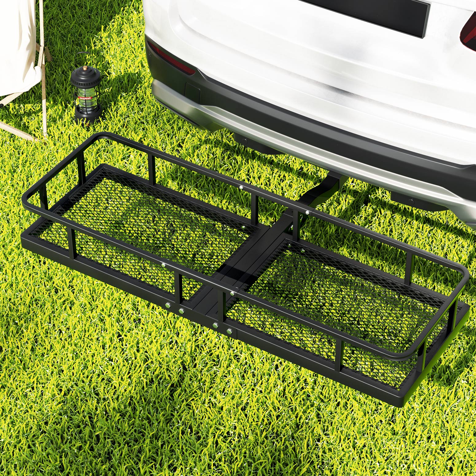Giantz 152cm Car Roof Rack Foldable Cargo Carrier Black