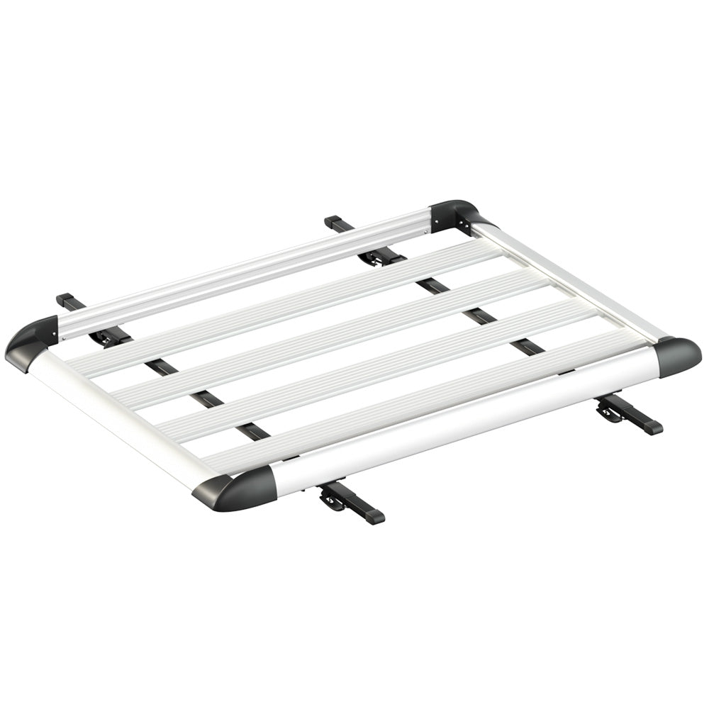 Giantz 140cm Car Roof Rack Basket Cargo Carrier Silver