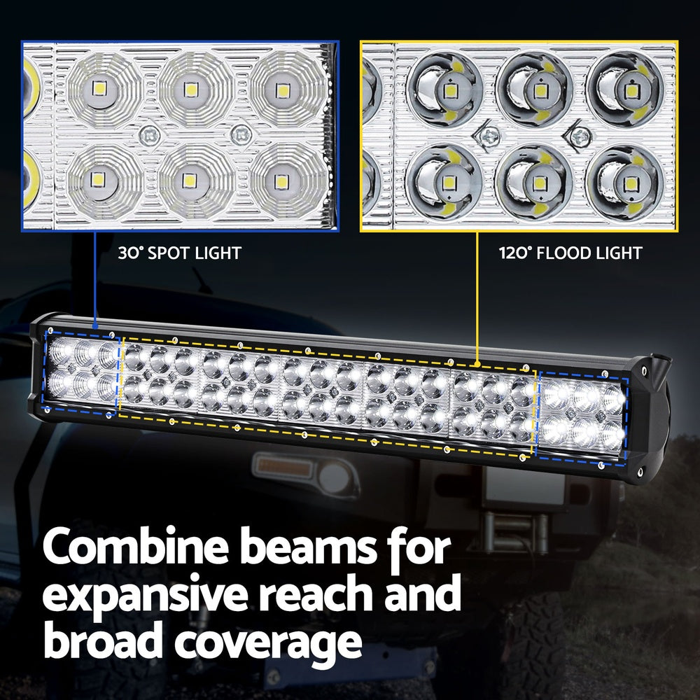 Giantz 20" LED Driving Light Bar Flood Spot Offroad Truck