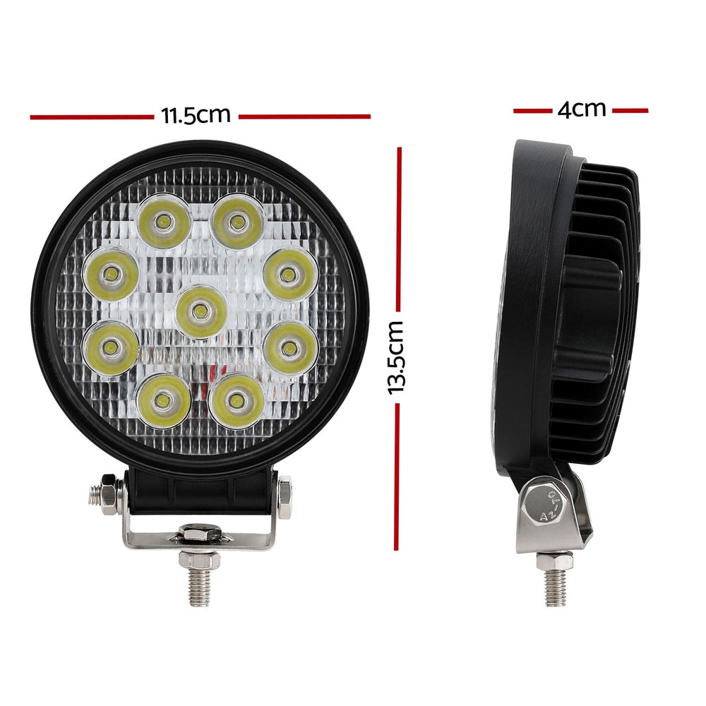Giantz 4.5" LED Driving Lights Flood Spot Car Truck SUV 12V 24V