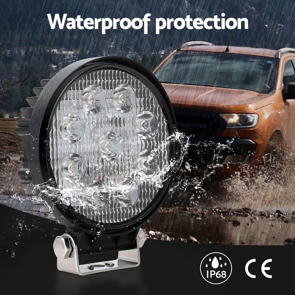 Giantz 4.5" LED Driving Lights Flood Spot Car Truck SUV 12V 24V