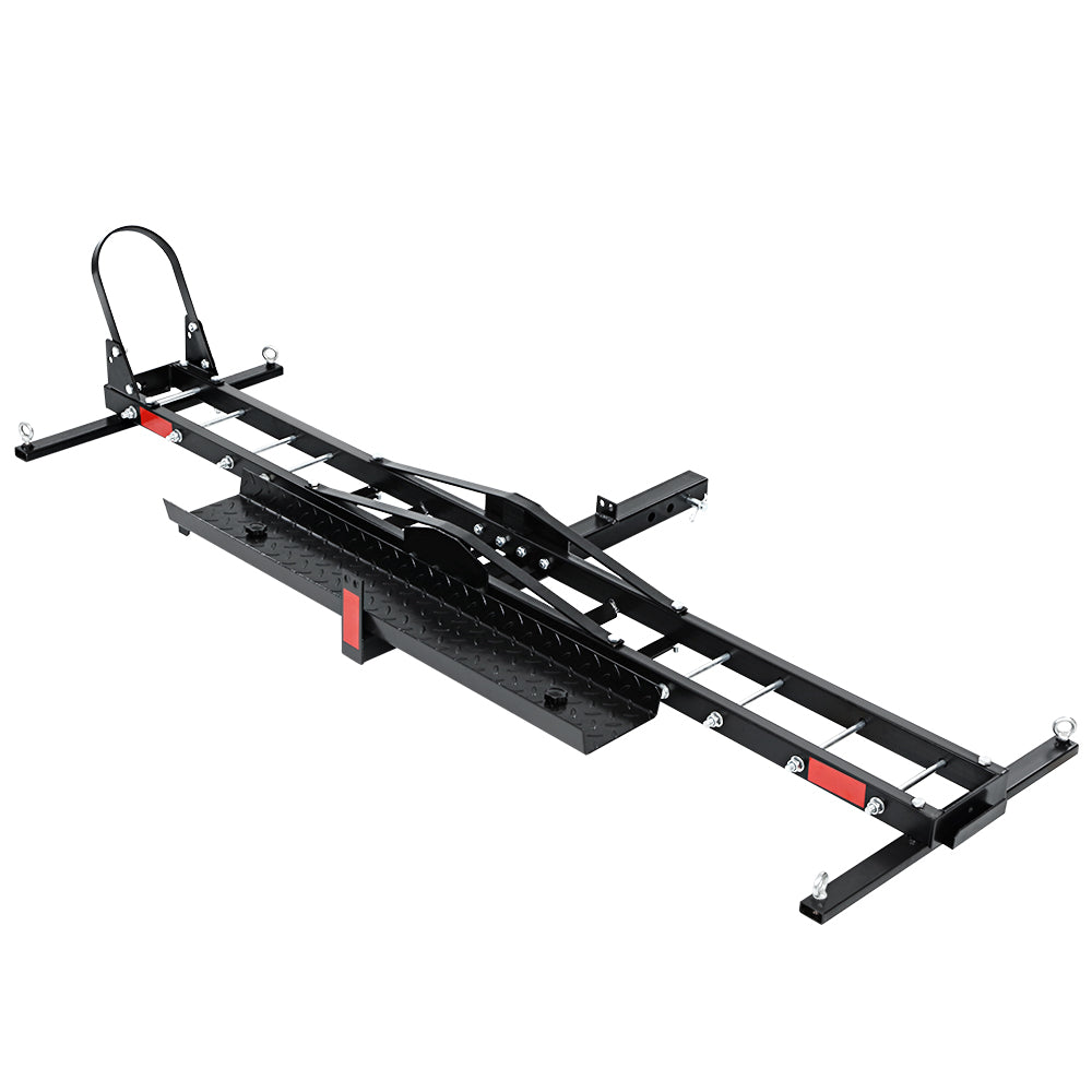 Giantz Motorcycle Carrier Dirt Bike Ramp 2 Inch Towbar Steel Black