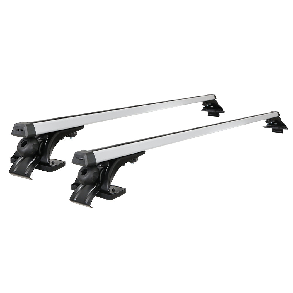 Universal Car Roof Rack Pod Aluminium Cross Bars 145cm Silver