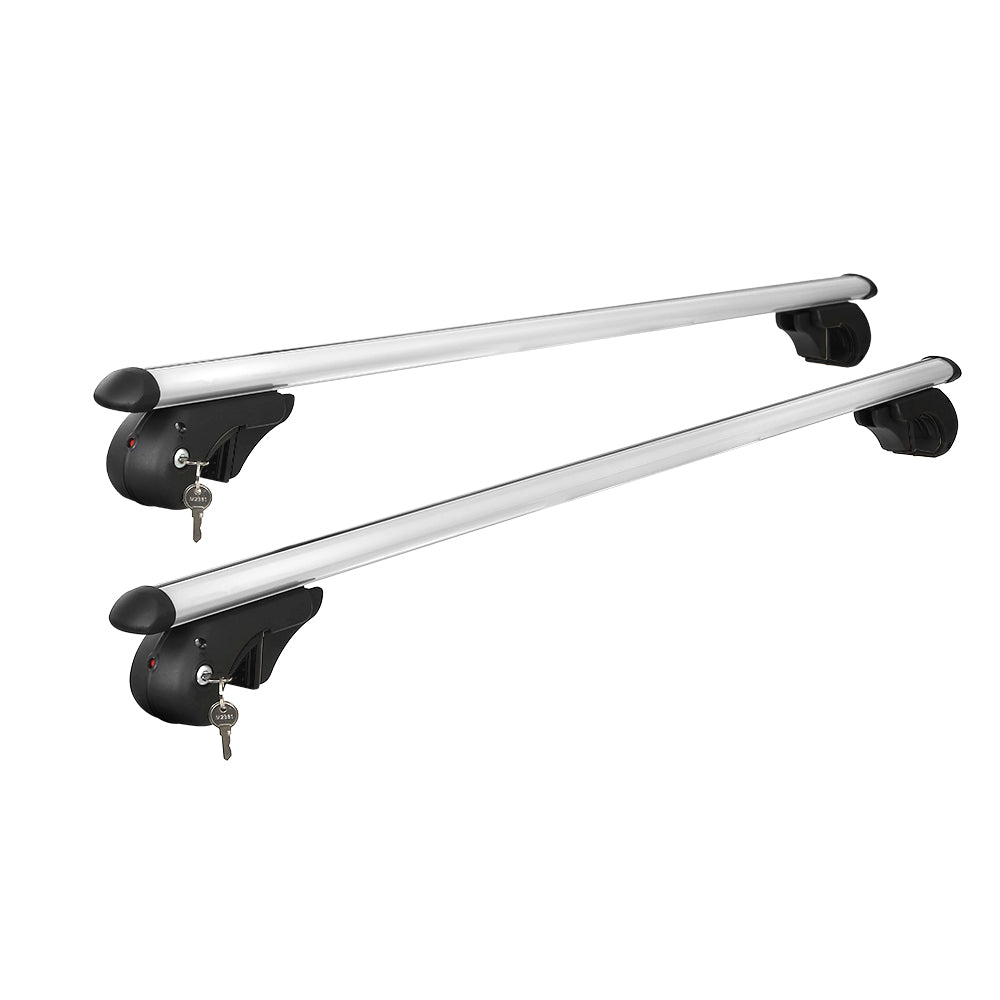 Universal 123cm Aluminium Car Roof Racks Adjustable Silver
