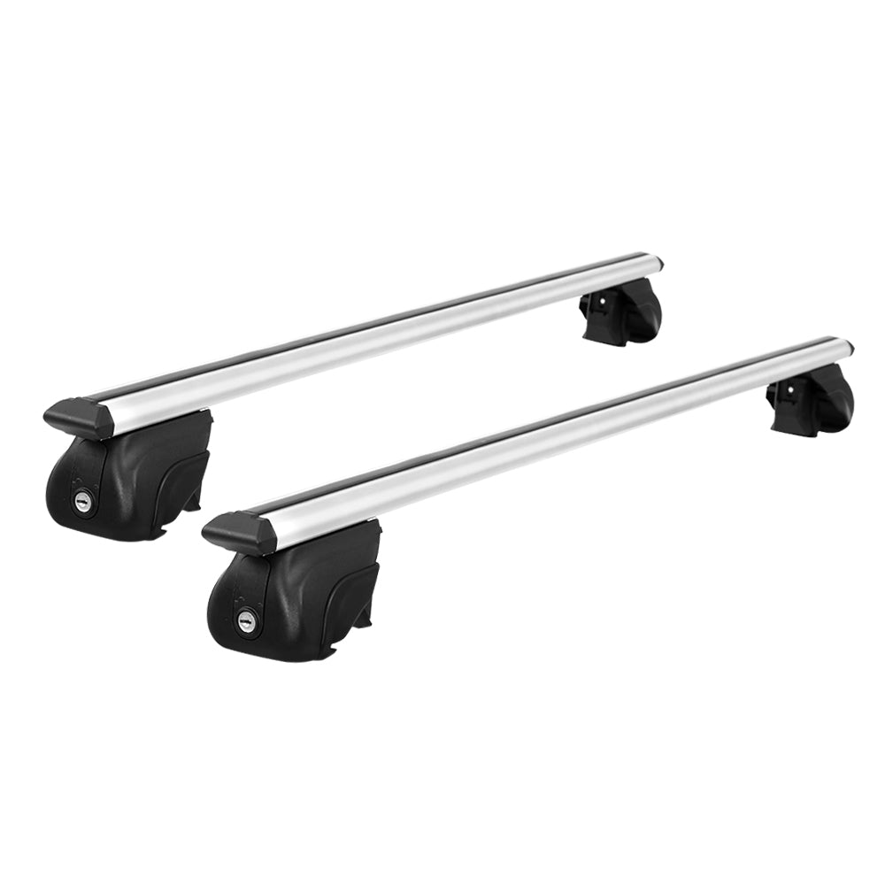 Universal 111cm Car Roof Racks Aluminium Cross Bars Silver