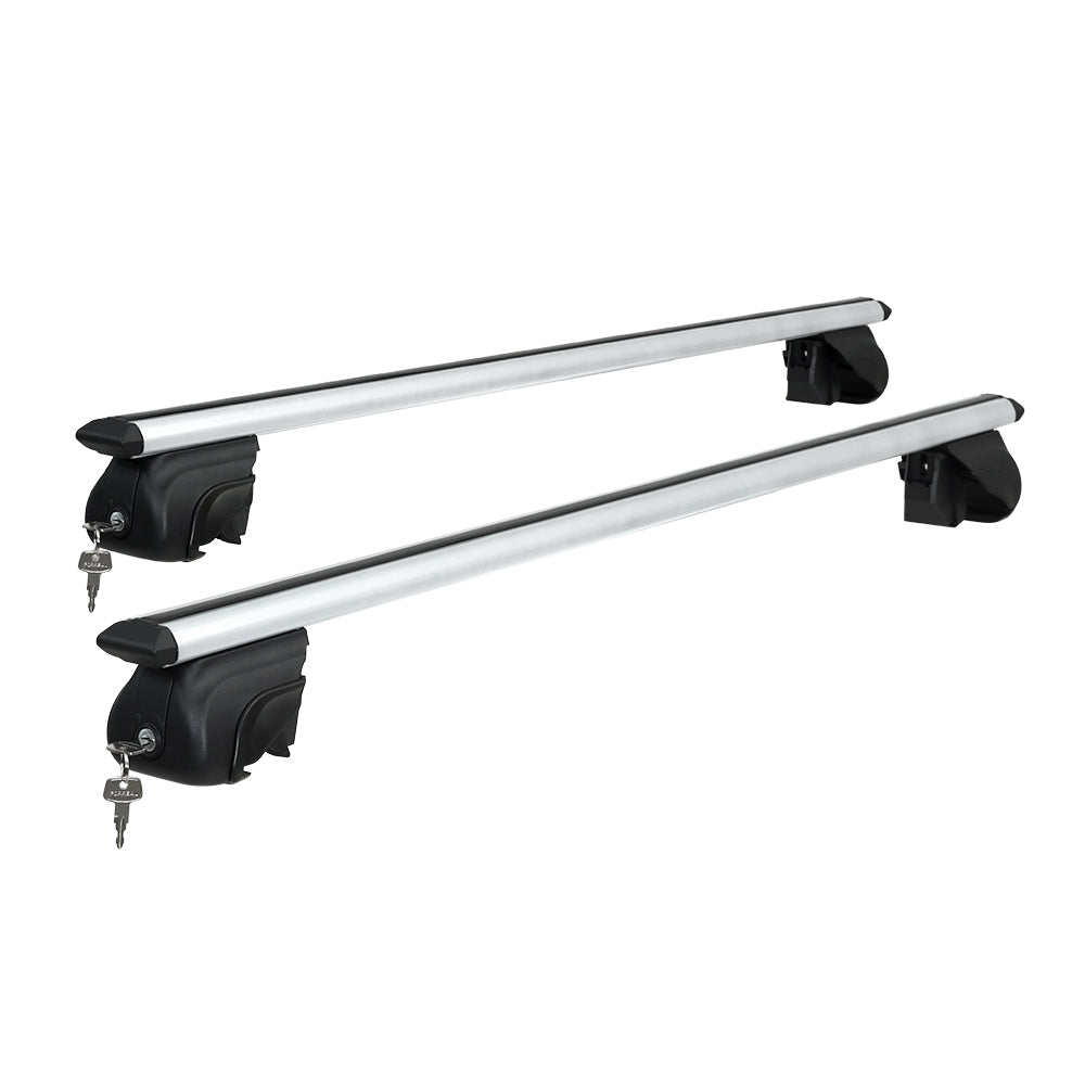 Universal 111cm Car Roof Racks Aluminium Cross Bars Silver