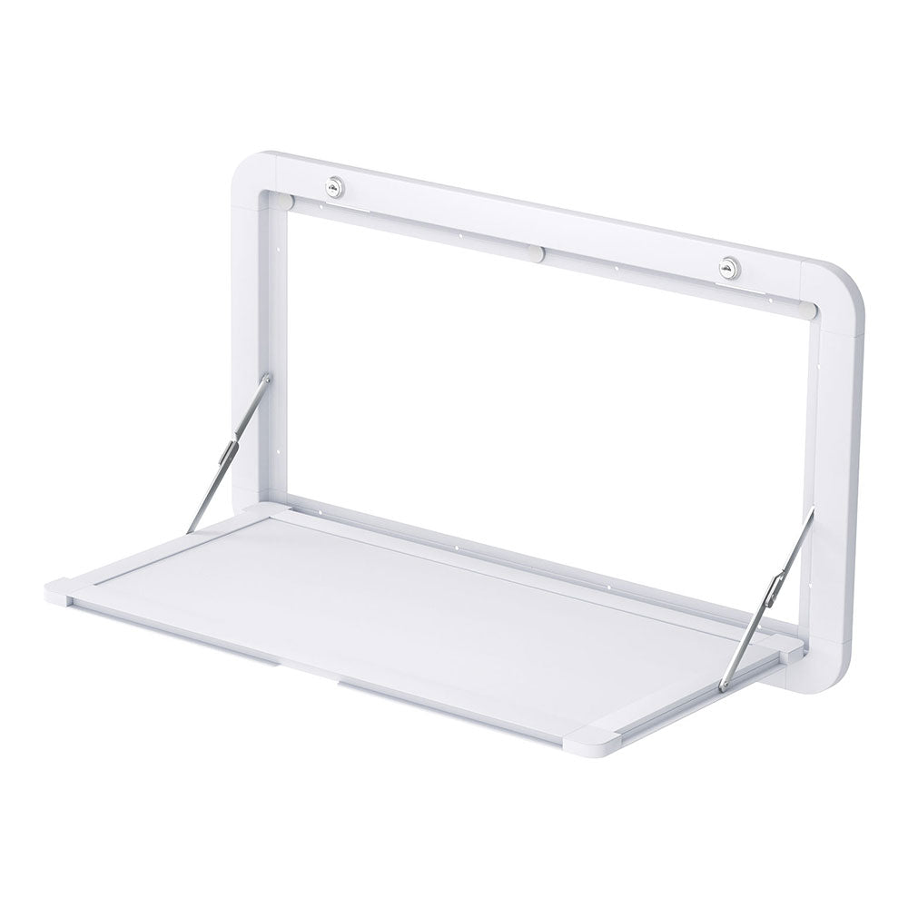 Weisshorn 800x450mm Folding Caravan Table Lockable White
