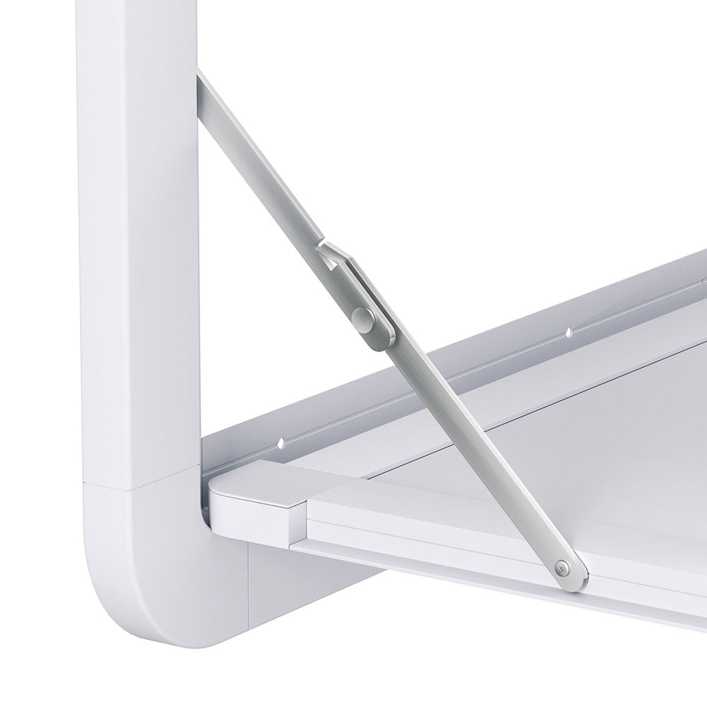 Weisshorn 800x450mm Folding Caravan Table Lockable White