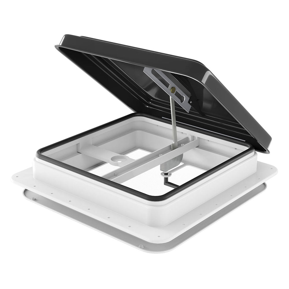 Weisshorn 350x350mm Caravan Roof Vent Hatch Skylight Black