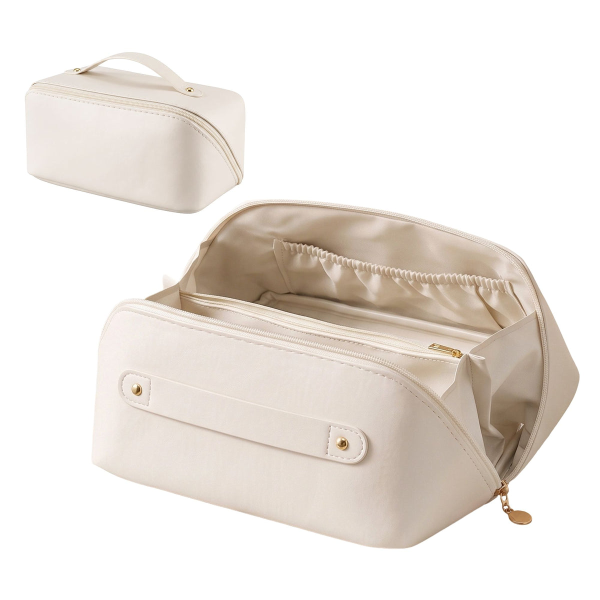 Embellir Makeup Case Travel Organiser Bag PU White