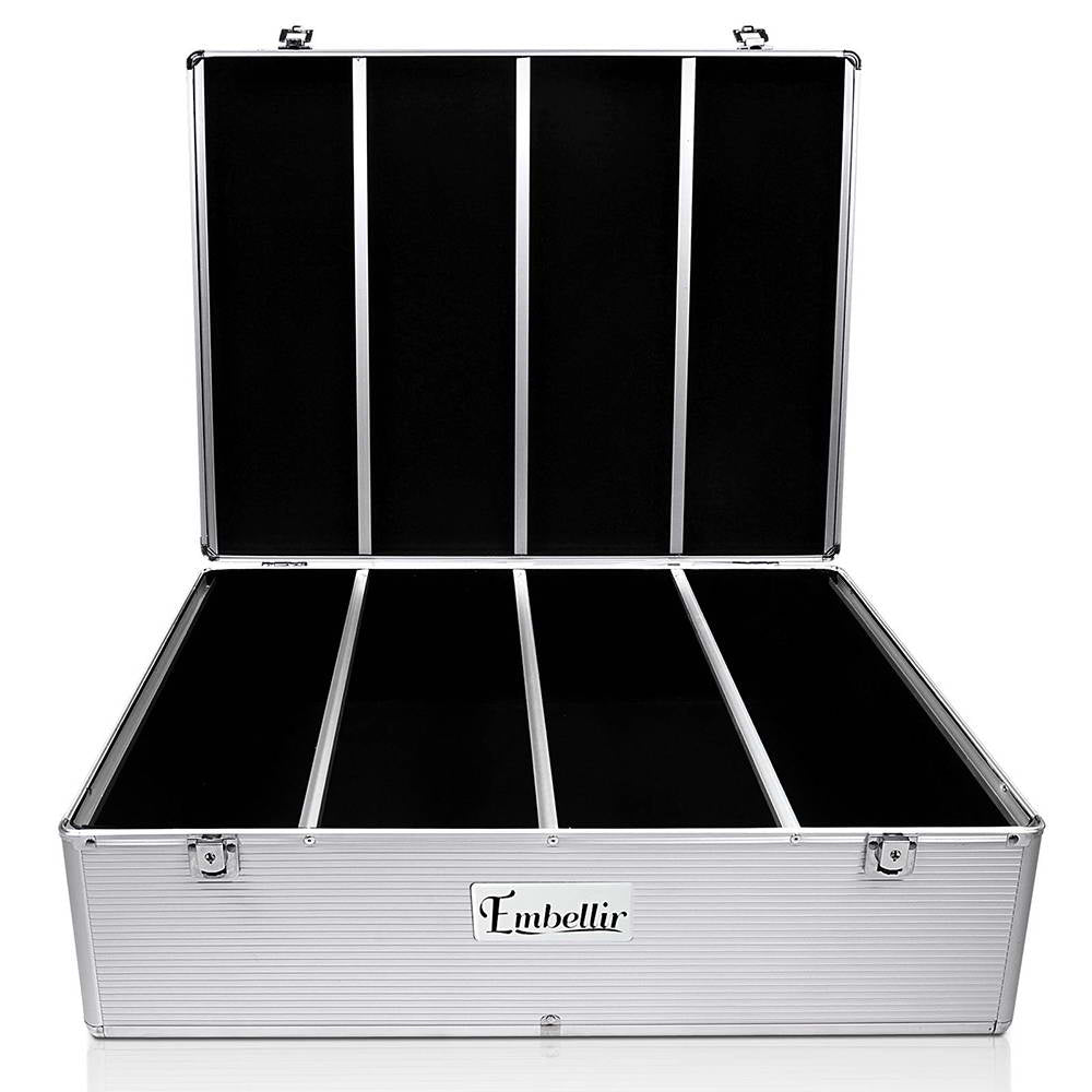 Embellir 1000-Disc Aluminium CD/DVD Storage Case Silver