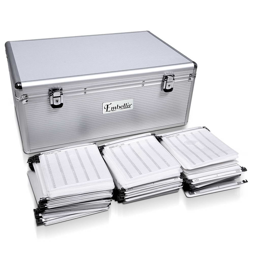 Embellir CD Case 500 Discs Aluminium DVD Storage Box