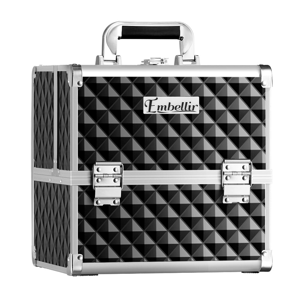 Embellir Large Makeup Case Beauty Organiser Diamond Black