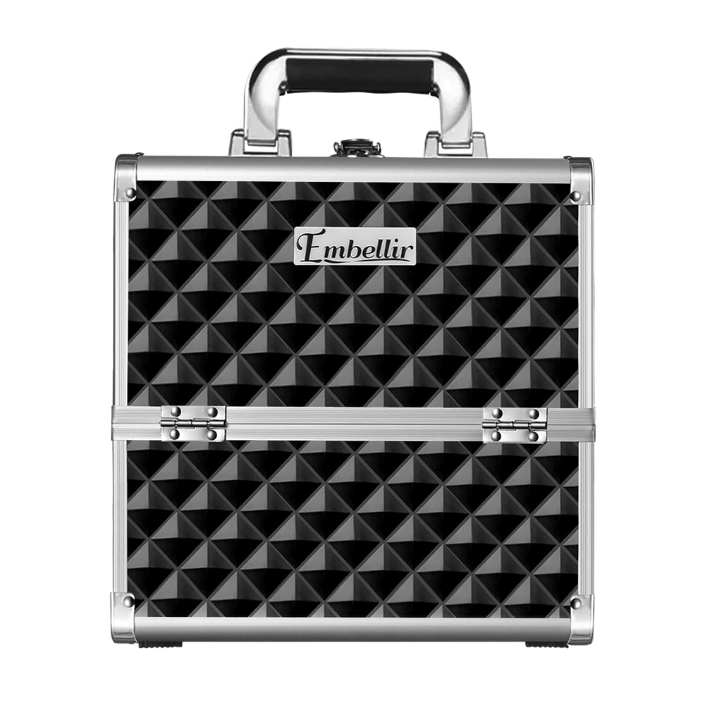 Embellir Large Makeup Case Beauty Organiser Diamond Black