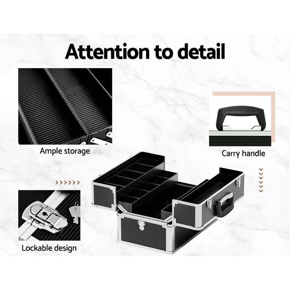 Embellir Portable Makeup Case Black