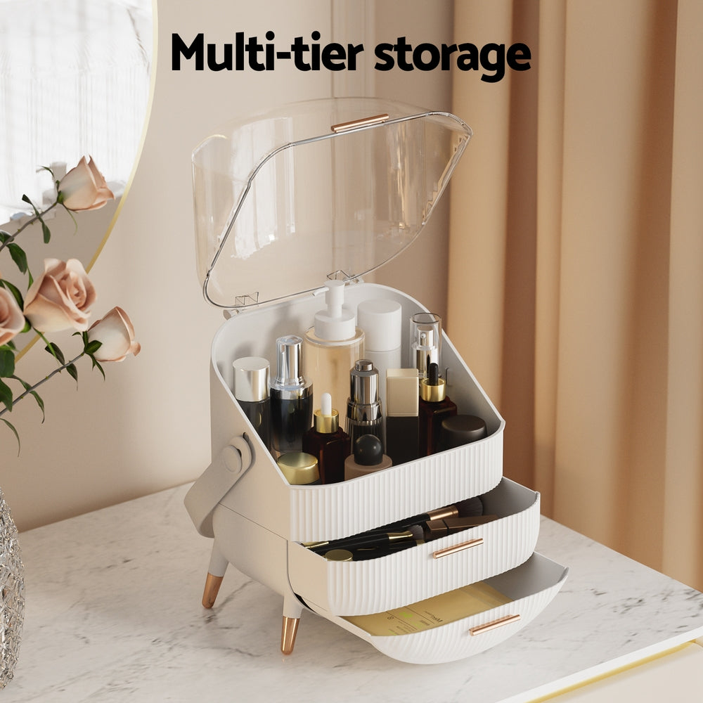 Embellir Portable Makeup Case Cosmetic Jewellery Organizer White