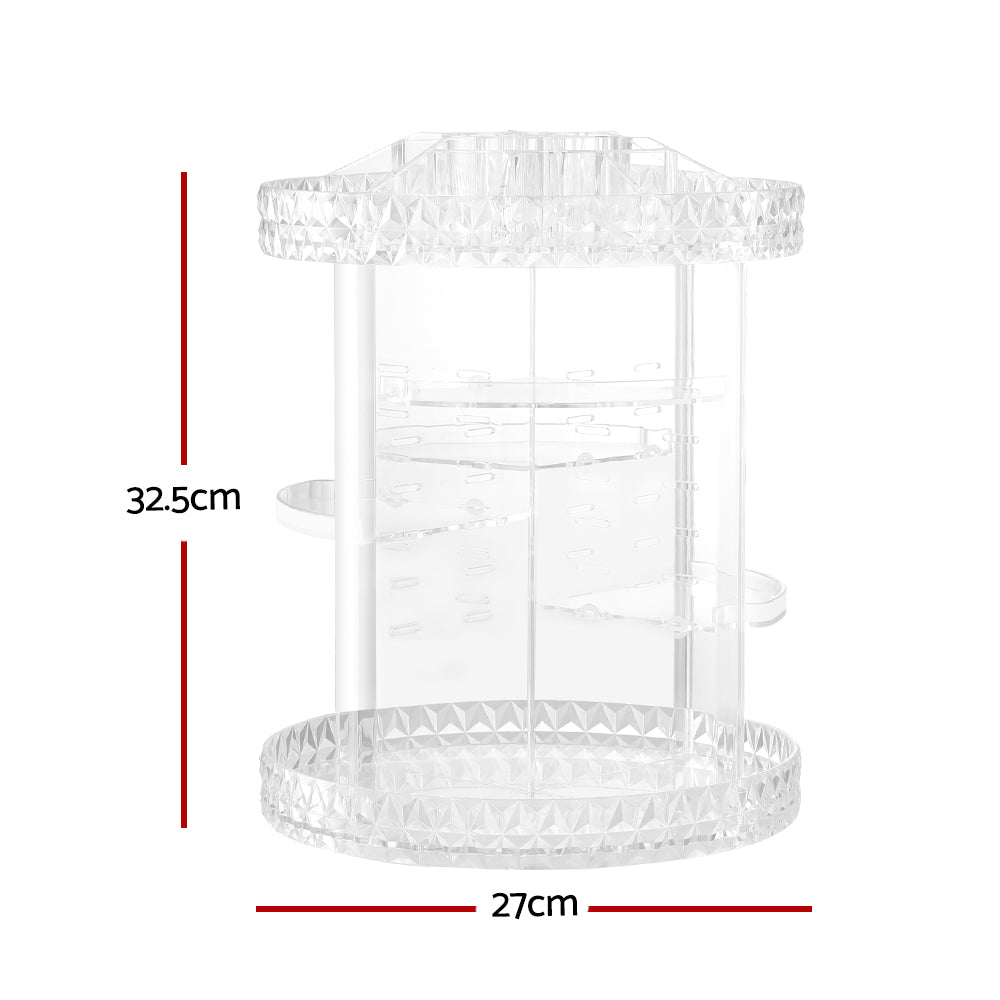 Embellir Acrylic Rotating Makeup Organiser Clear