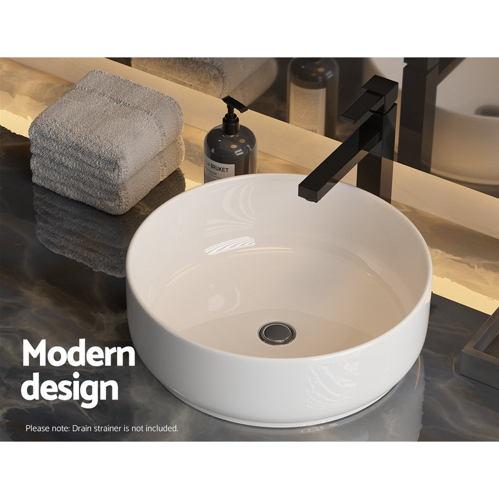 Cefito 35cm Ceramic Vanity Basin Round White